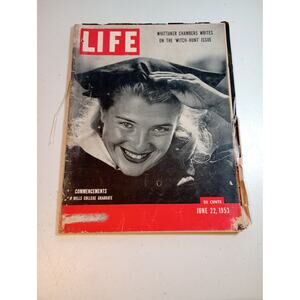 Vintage Life Magazine  June 22, 1953 Cover Mills College Graduate